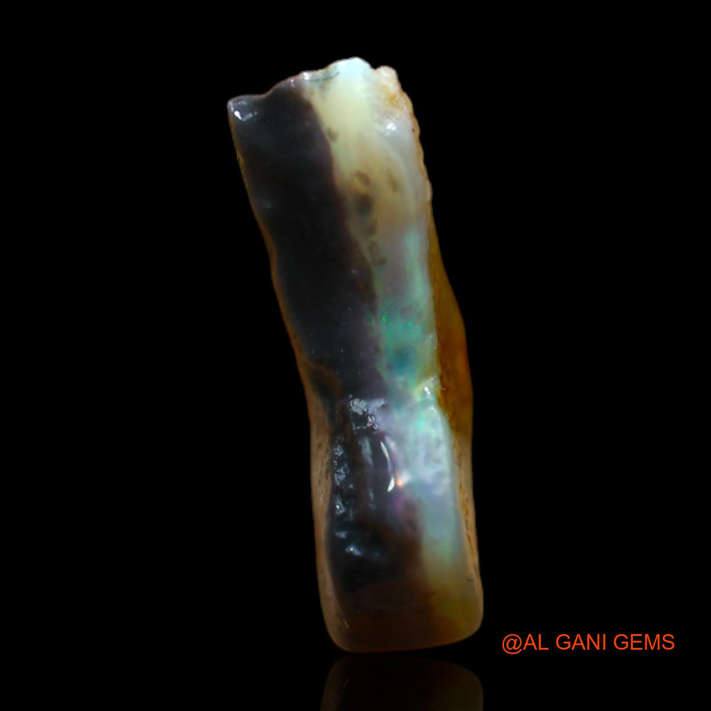 Natural Fire Opal Gemstone 3.00 Cts Loose Fancy Rough From Australia 12x10x4 mm RB-610
