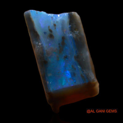 Natural Fire Opal Gemstone 4.00 Cts Loose Fancy Rough From Australia 9x9x6 mm RB-613