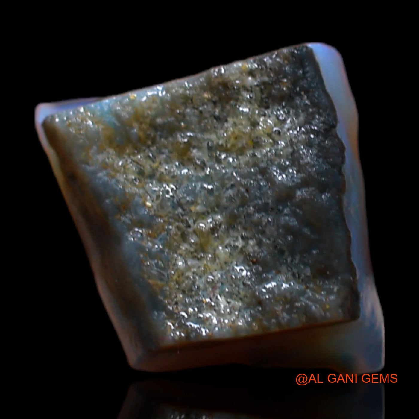 Natural Fire Opal Gemstone 4.00 Cts Loose Fancy Rough From Australia 9x9x6 mm RB-613