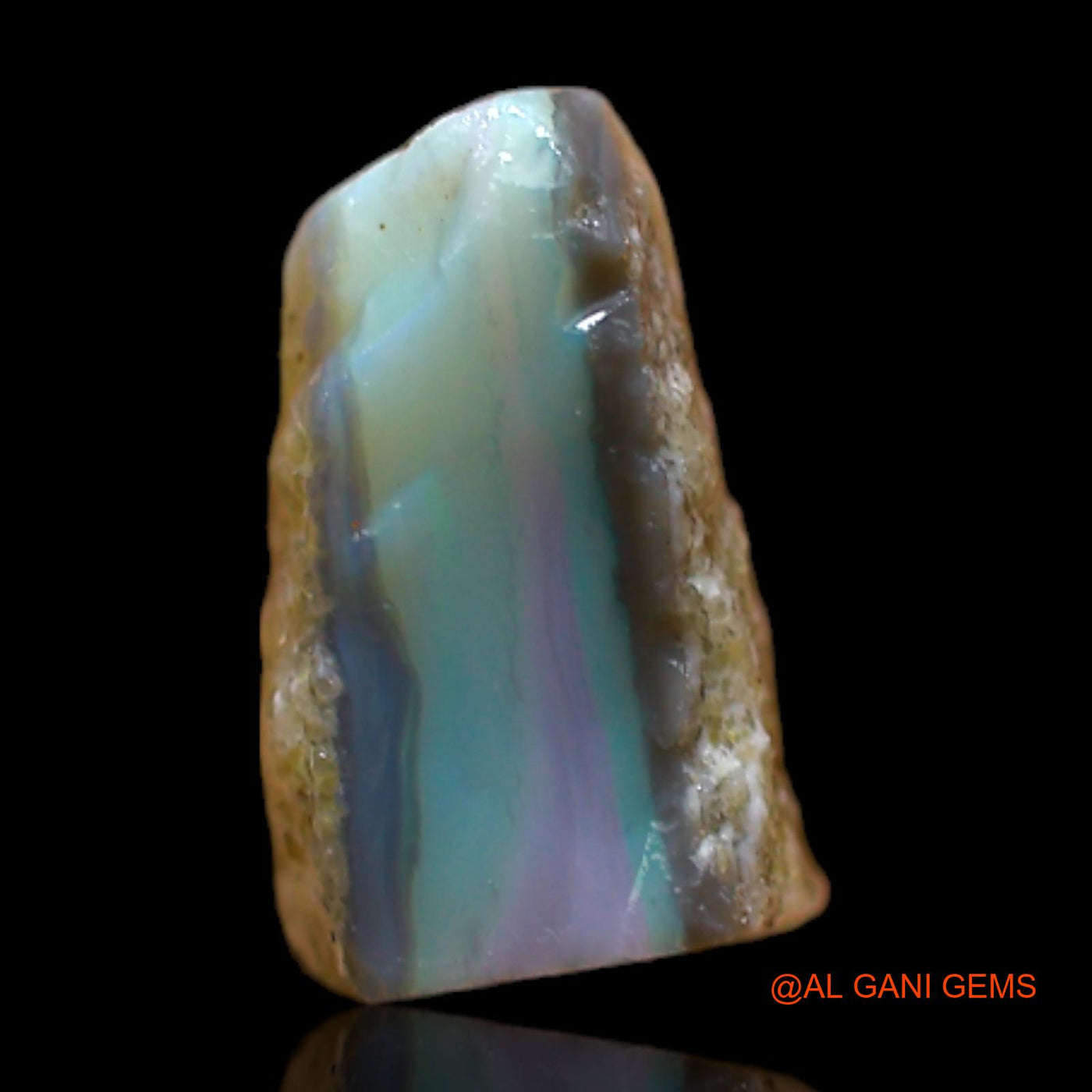Natural Fire Opal Gemstone 4.00 Cts Loose Fancy Rough From Australia 10x9x6 mm RB-615