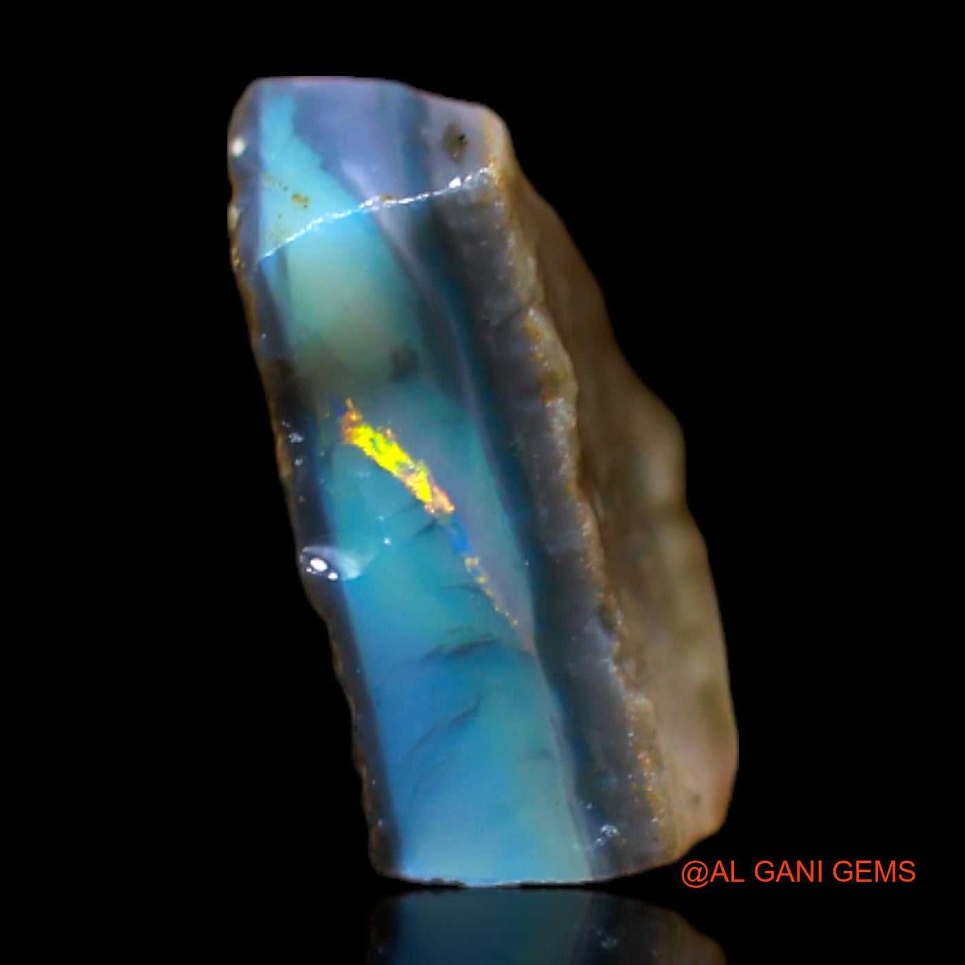 3.00 Cts Natural Australian Fire Opal Loose Gemstone Fancy Rough 11x10x4 mm RB-617