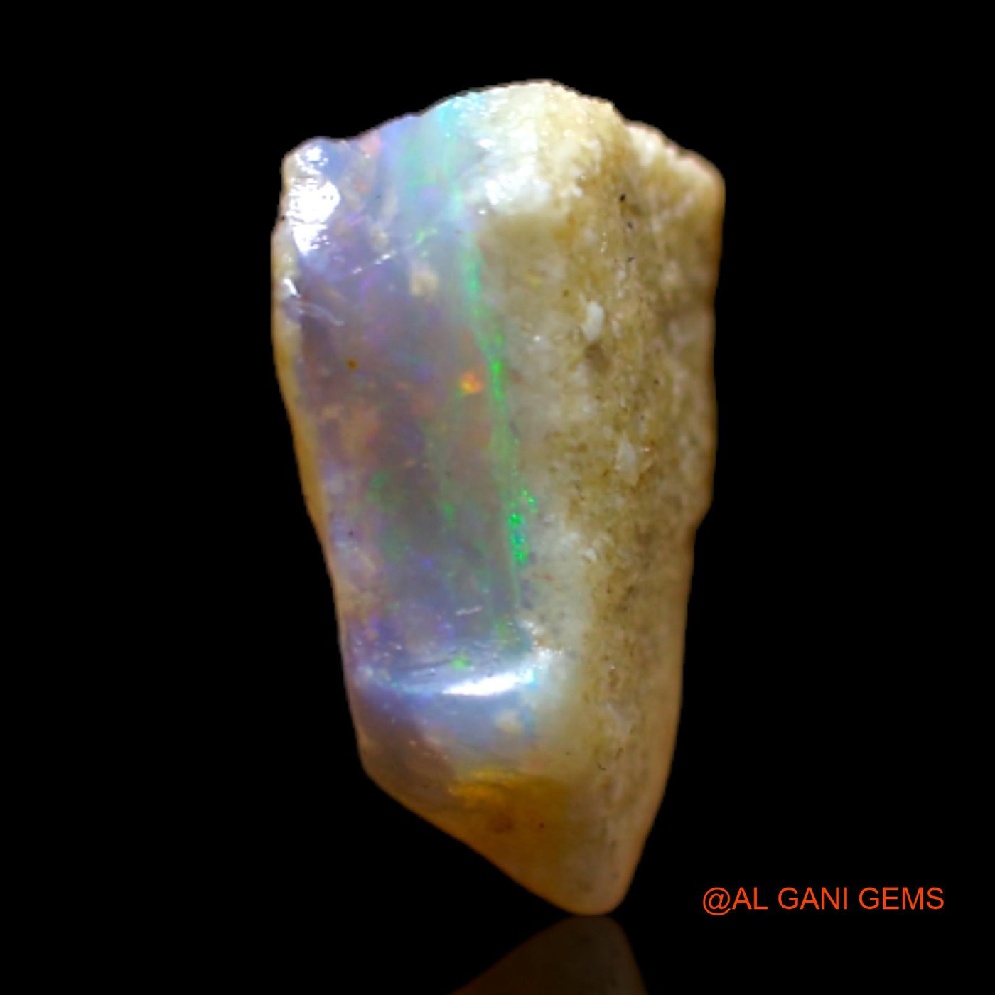Natural Untreated Fire Opal Loose Gemstone Fancy Rough From Australia 2.60 Cts 11x9x5 mm RB-628