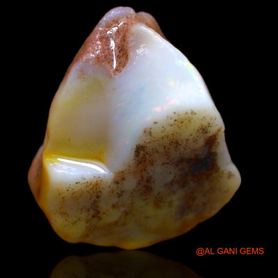 Natural Untreated Fire Opal Loose Gemstone Fancy Rough From Australia 9.55 Cts 17x13x8 mm RB-62