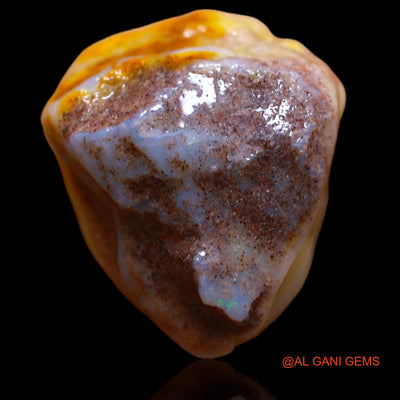 Natural Untreated Fire Opal Loose Gemstone Fancy Rough From Australia 9.55 Cts 17x13x8 mm RB-62