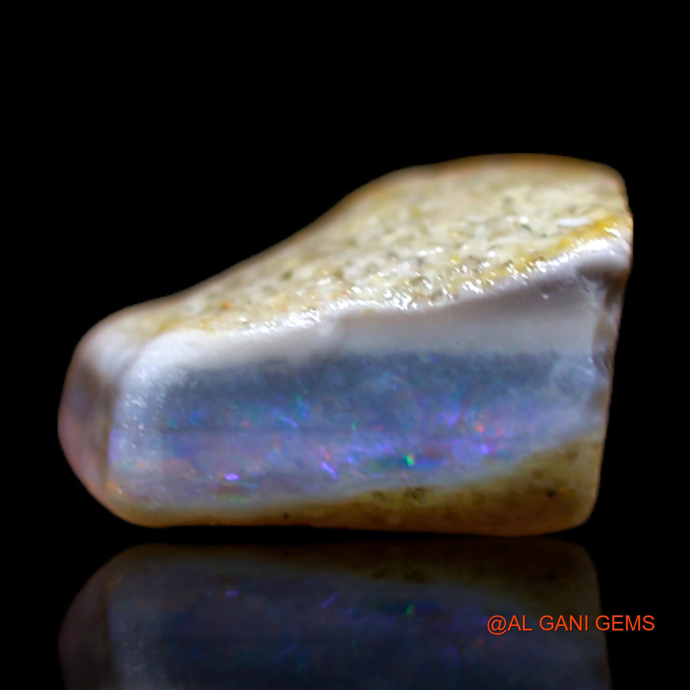 2.40 Cts Unheated Australian Fire Opal Loose Gemstone Fancy Rough Natural 9x7x6 mm RB-634