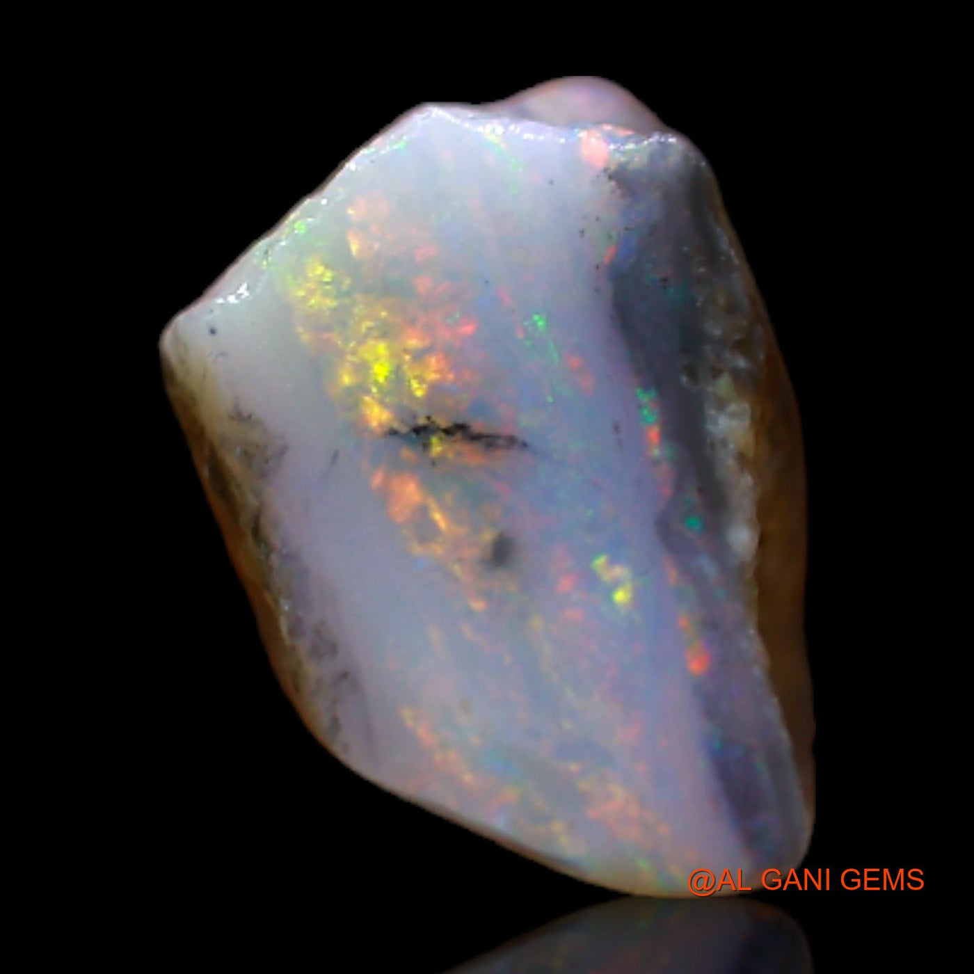 2.00 Cts Natural Australian Fire Opal Loose Gemstone Fancy Rough 8x8x6 mm RB-640