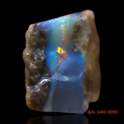 Natural Fire Opal Gemstone 1.80 Cts Loose Fancy Rough From Australia 8x7x4 mm RB-645