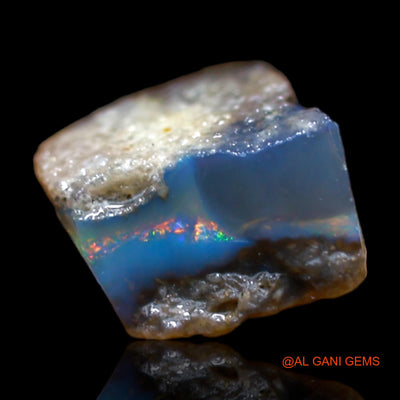 Natural Fire Opal Gemstone 1.80 Cts Loose Fancy Rough From Australia 8x7x4 mm RB-645