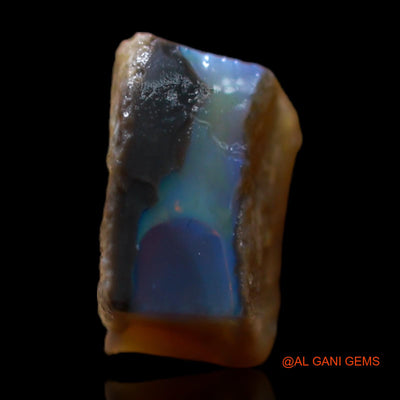 Natural Fire Opal Gemstone 1.80 Cts Loose Fancy Rough From Australia 8x7x4 mm RB-645