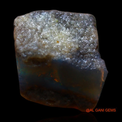 Natural Fire Opal Gemstone 1.80 Cts Loose Fancy Rough From Australia 8x7x4 mm RB-645