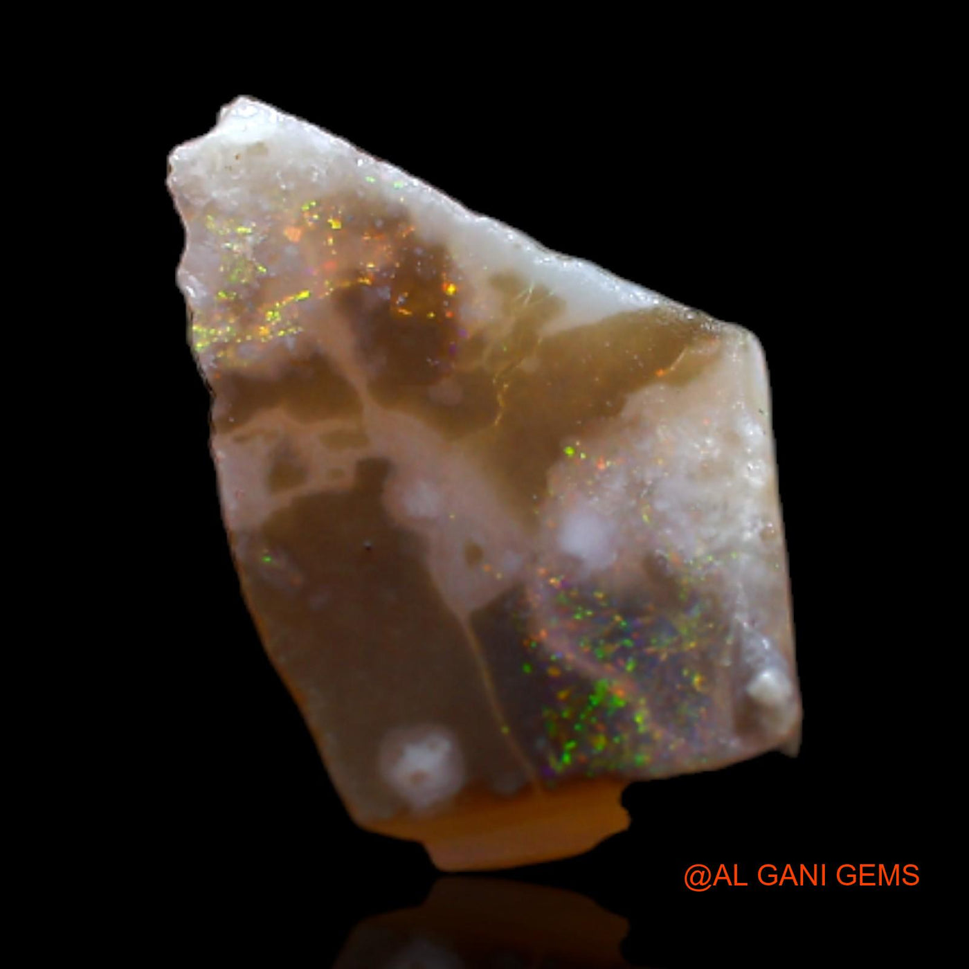 Natural Fire Opal Gemstone 1.00 Cts Loose Fancy Rough From Australia 9x5x3 mm RB-646