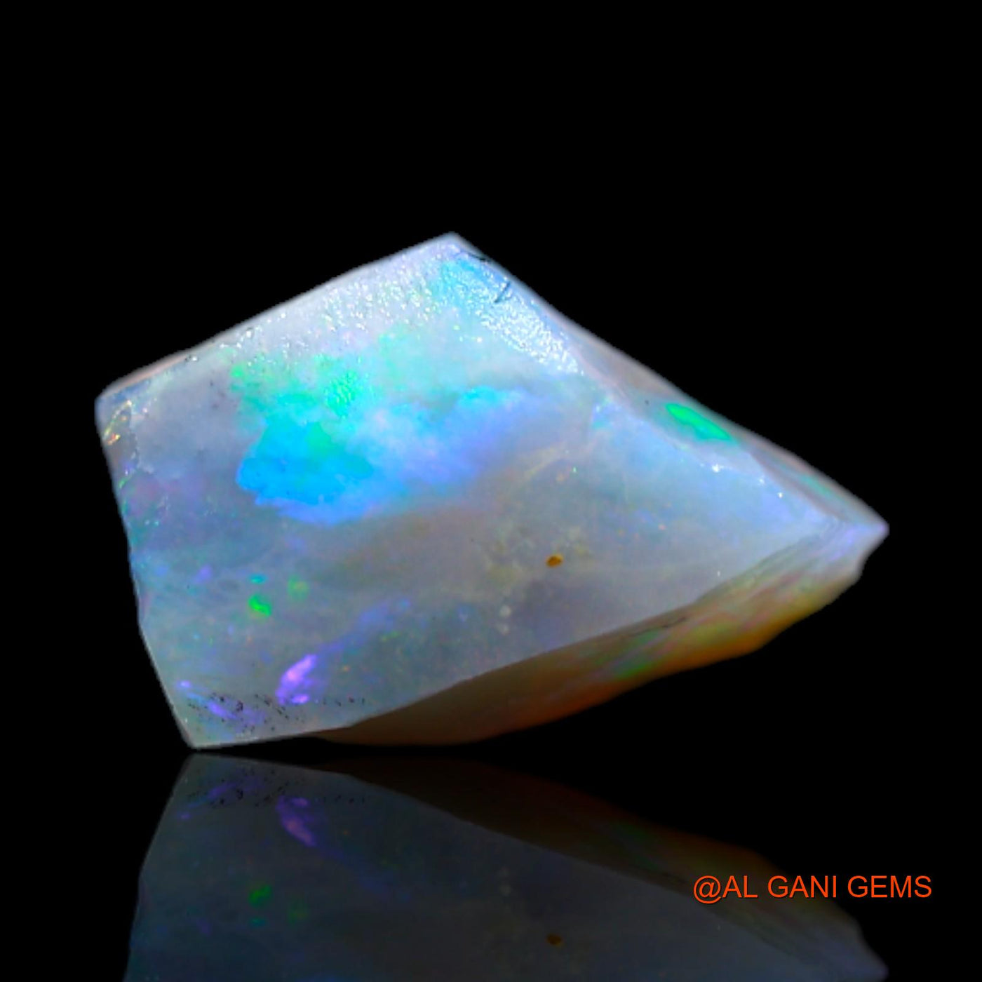 Natural Fire Opal Gemstone 1.00 Cts Loose Fancy Rough From Australia 9x5x3 mm RB-646
