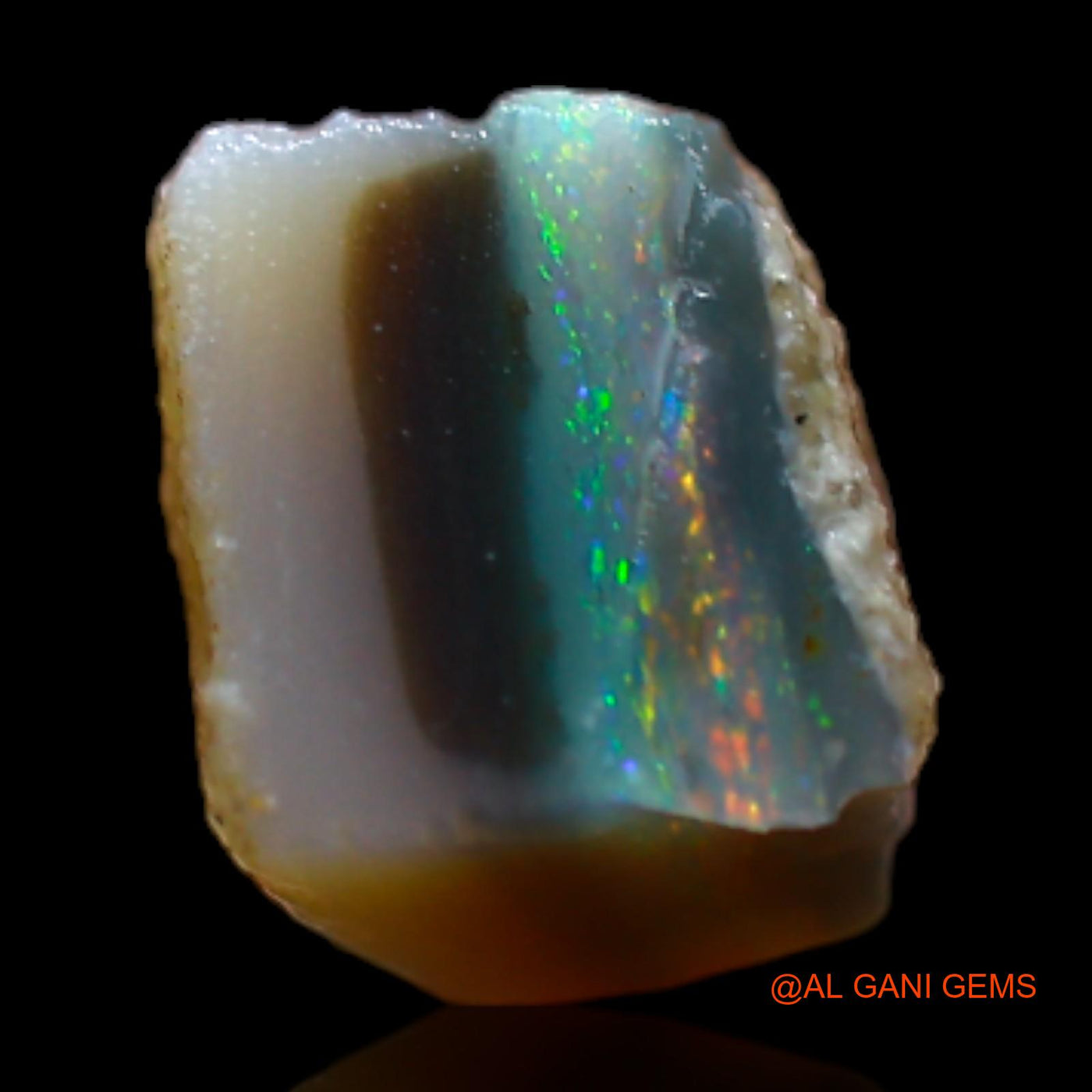 Natural Untreated Fire Opal Loose Gemstone Fancy Rough From Australia 1.40 Cts 6x5x5 mm RB-649