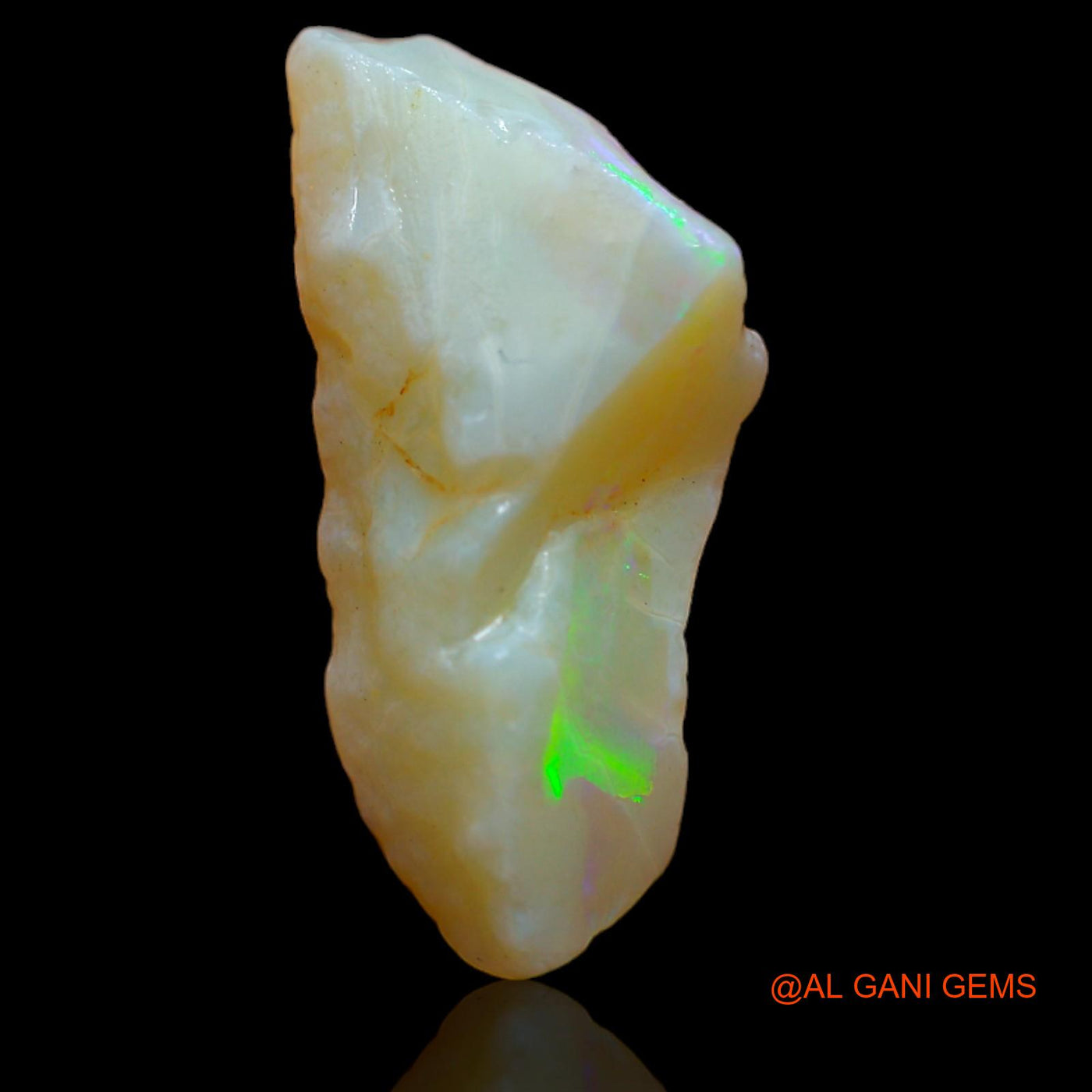 Natural Untreated Fire Opal Loose Gemstone Fancy Rough From Australia 5.45 Cts 21x10x5 mm RB-65