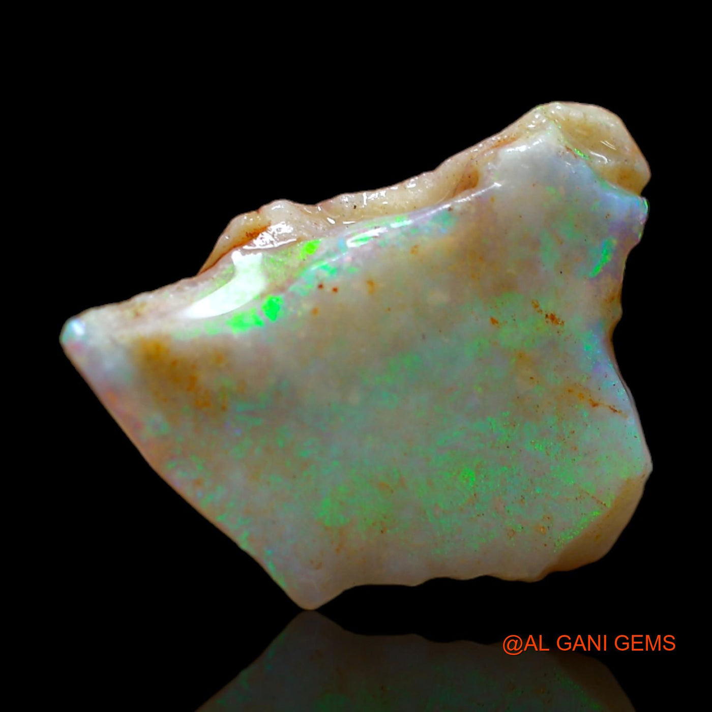 Natural Fire Opal Gemstone 4.00 Cts Loose Fancy Rough From Australia 17x12x4 mm RB-663