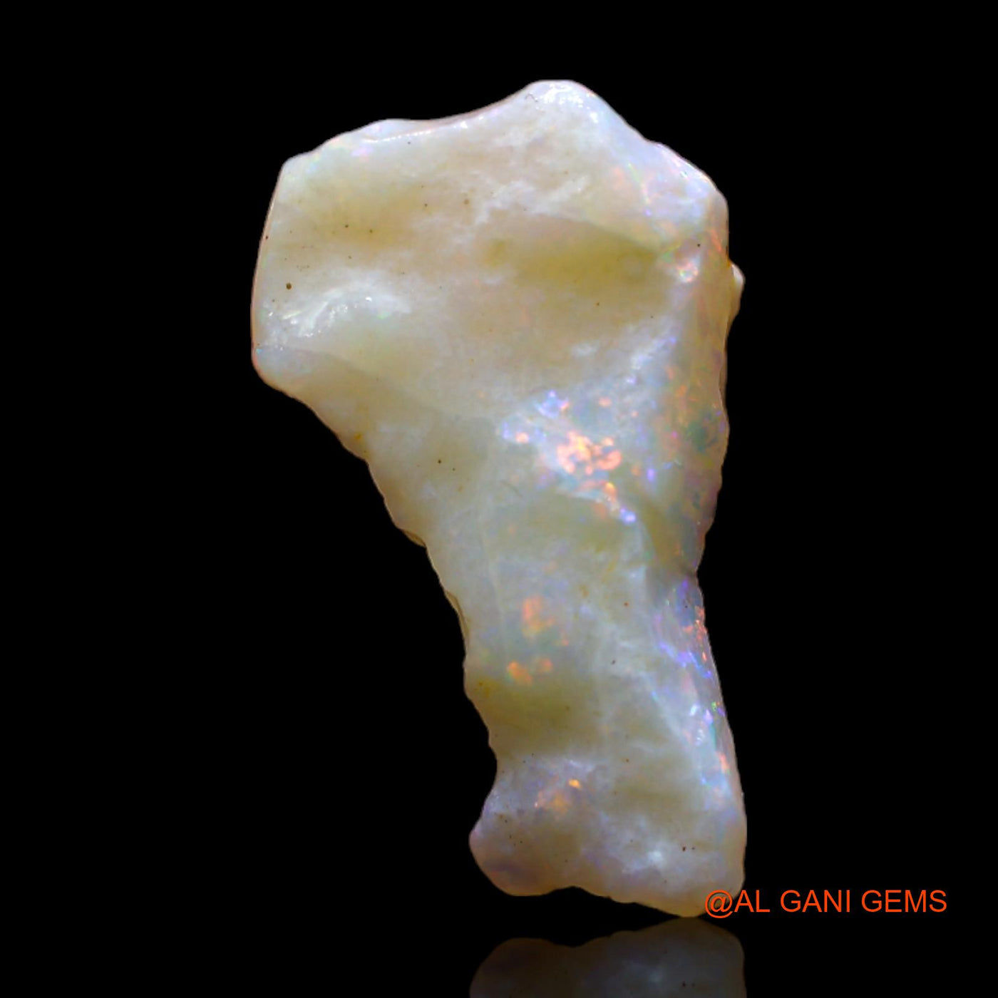 Natural Untreated Fire Opal Loose Gemstone Fancy Rough From Australia 4.00 Cts 19x11x5 mm RB-664