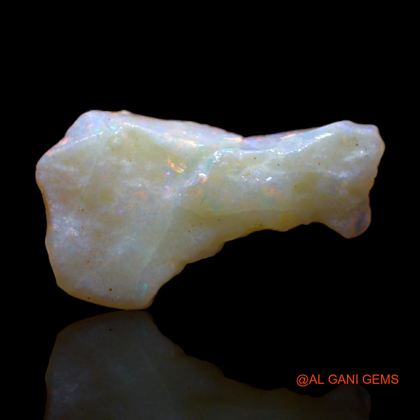 Natural Untreated Fire Opal Loose Gemstone Fancy Rough From Australia 4.00 Cts 19x11x5 mm RB-664