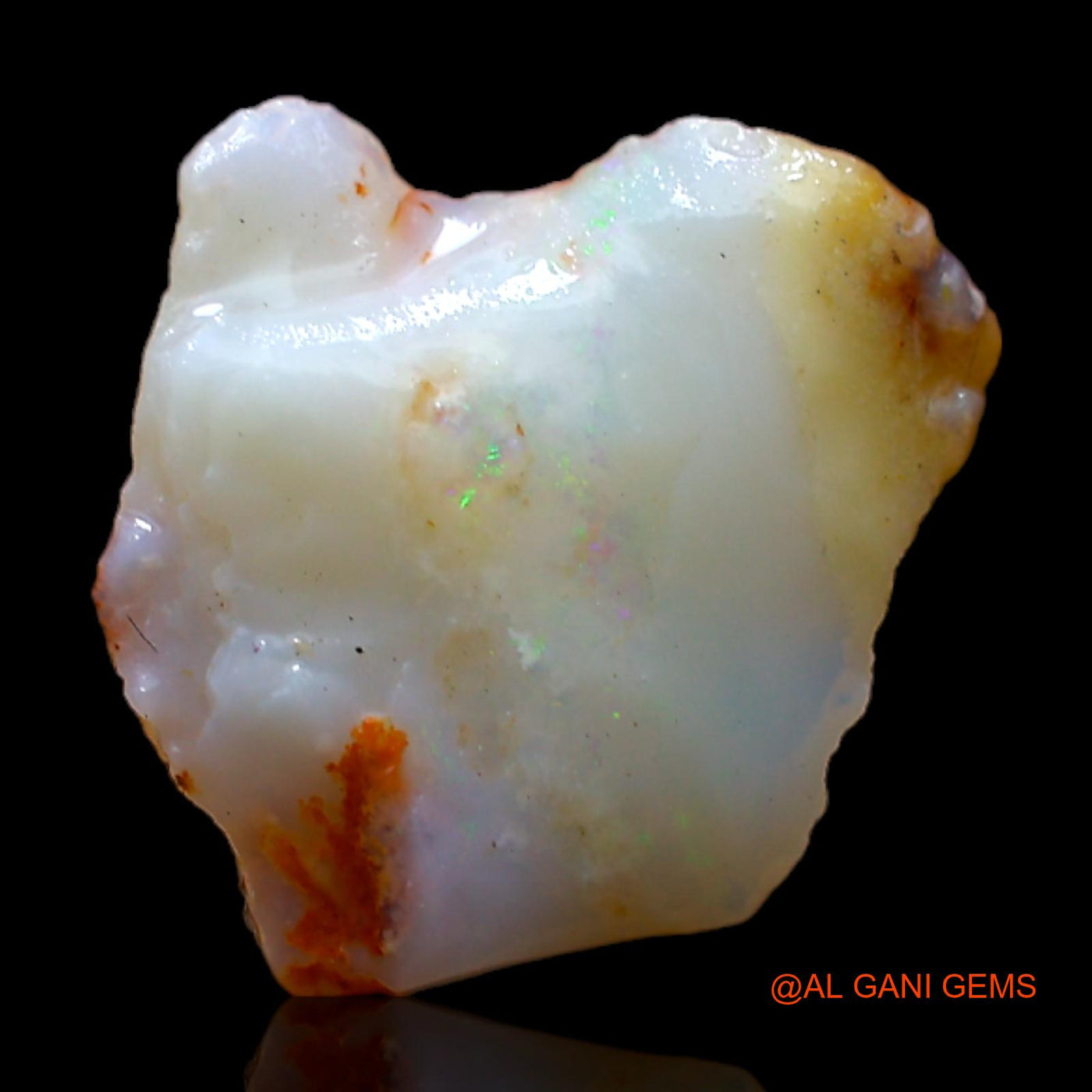 4.00 Cts Natural Australian Fire Opal Loose Gemstone Fancy Rough 13x12x5 mm RB-673