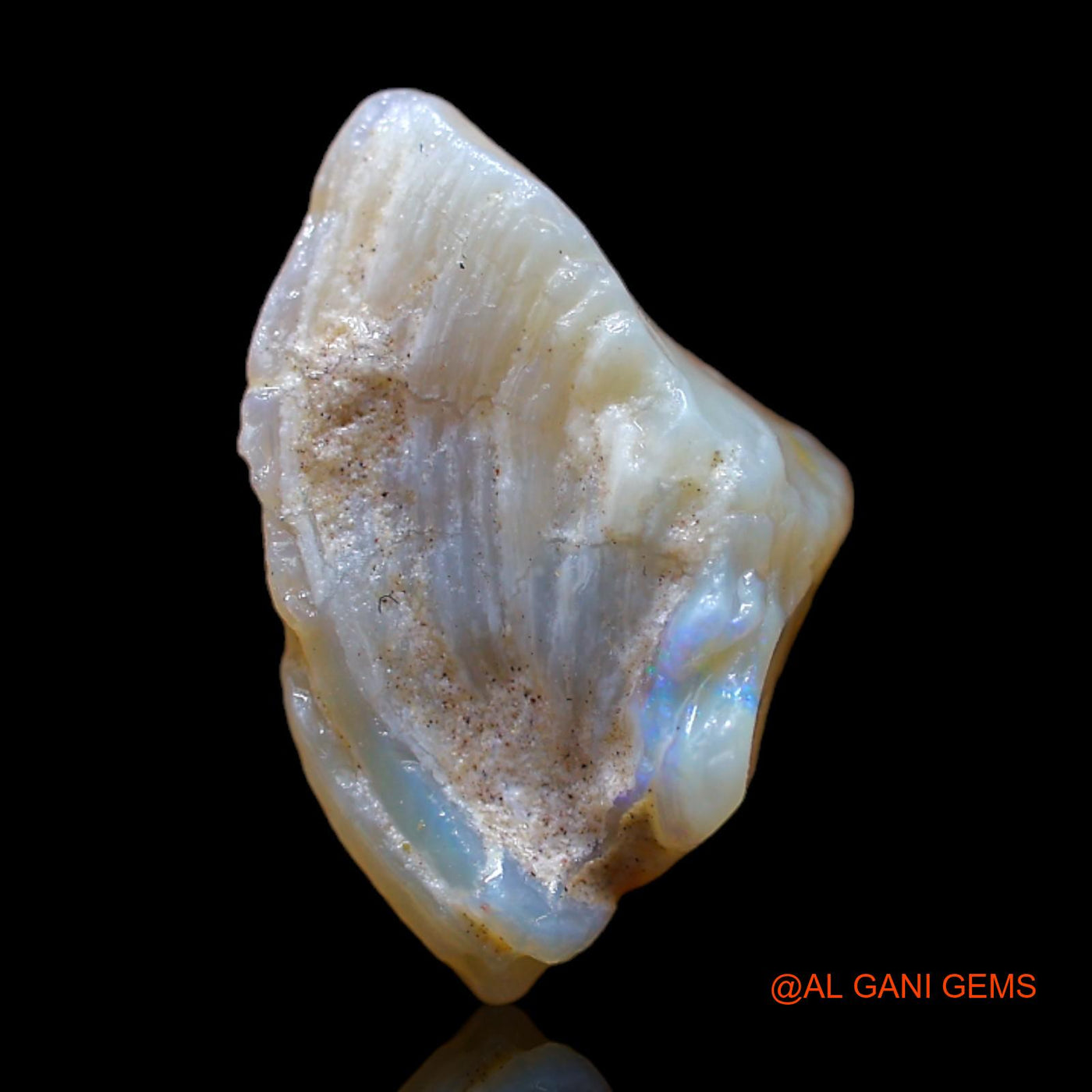 Natural Untreated Fire Opal Loose Gemstone Fancy Rough From Australia 5.00 Cts 17x12x9 mm RB-674