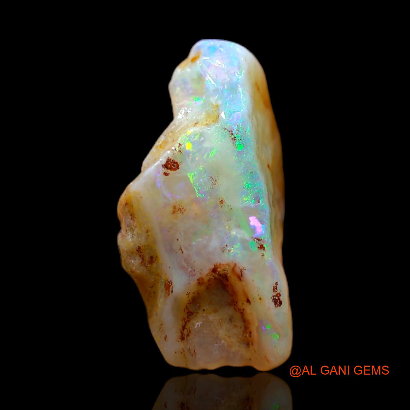 Natural Untreated Fire Opal Loose Gemstone Fancy Rough From Australia 4.00 Cts 17x8x8 mm RB-681
