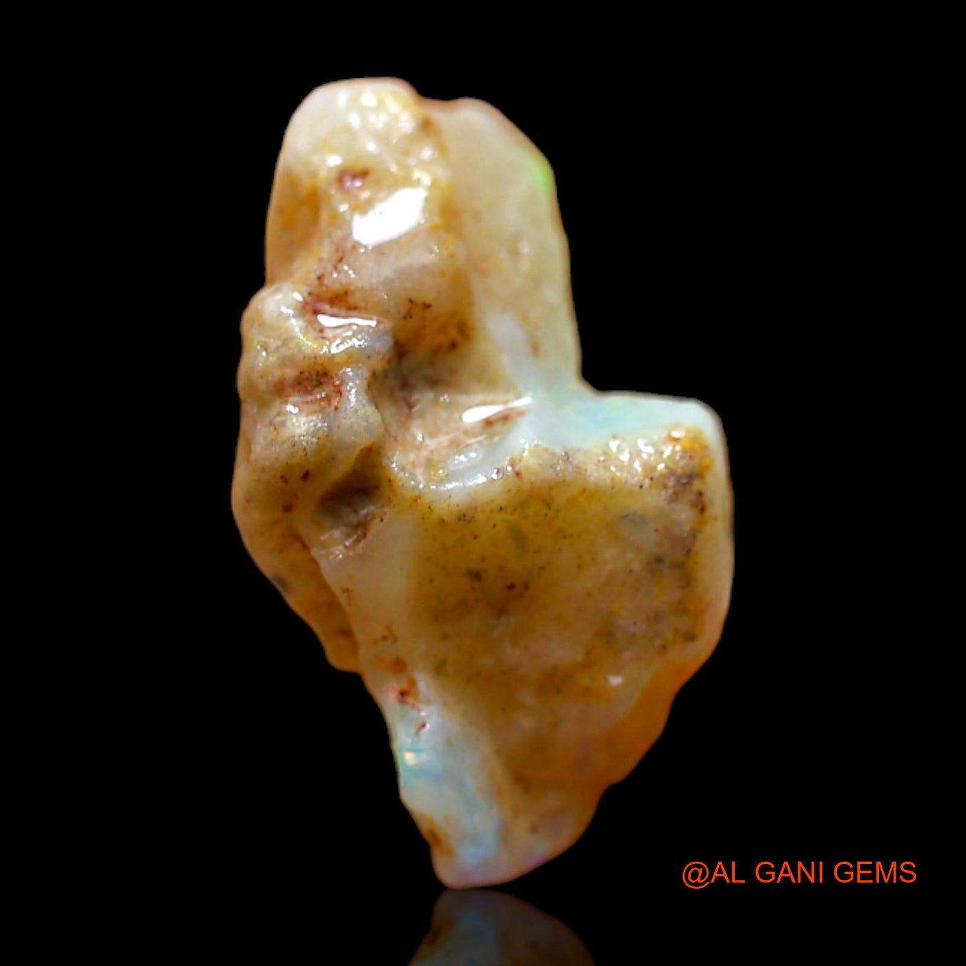 Natural Untreated Fire Opal Loose Gemstone Fancy Rough From Australia 4.00 Cts 17x8x8 mm RB-681
