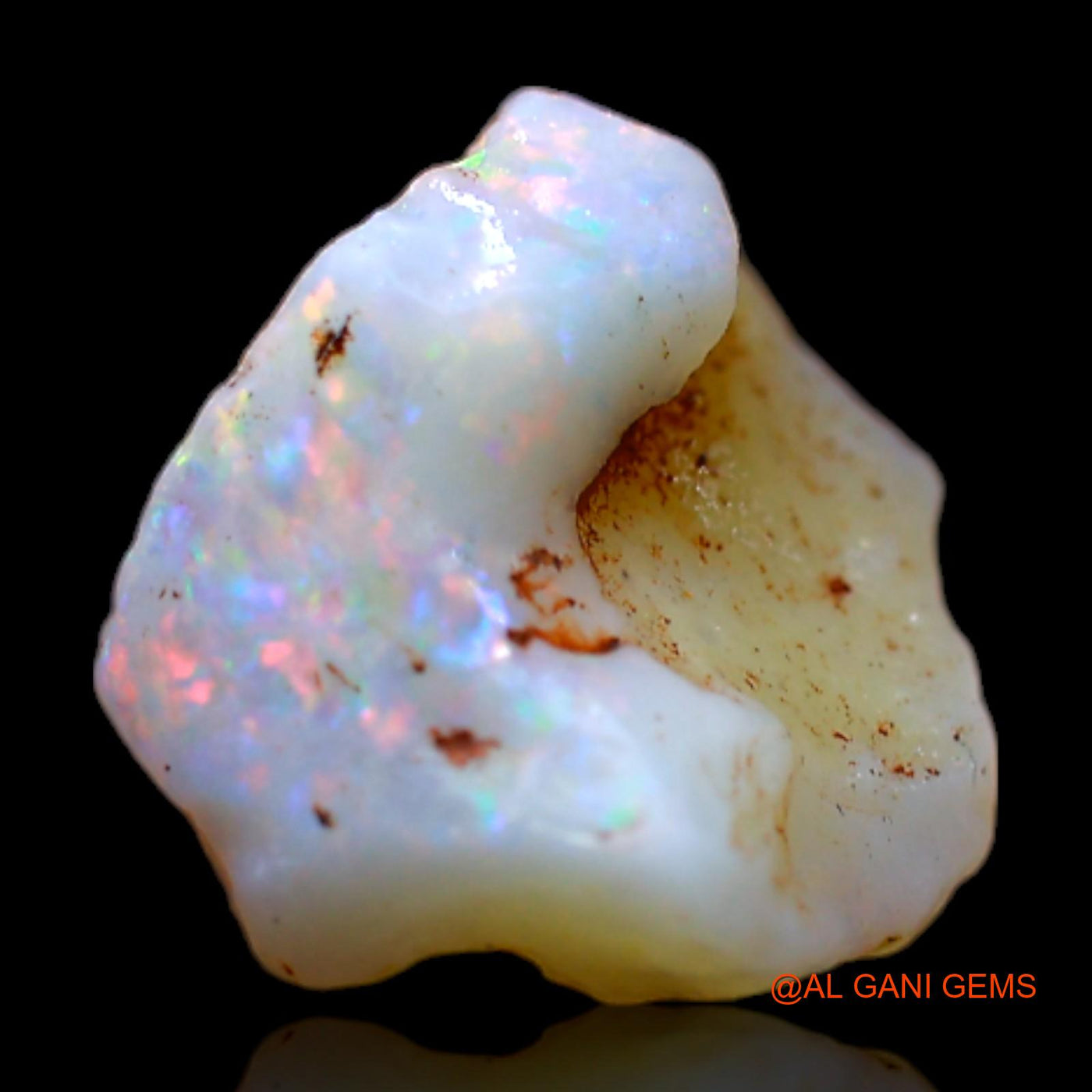 4.00 Cts Natural Australian Fire Opal Loose Gemstone Fancy Rough 16x9x8 mm RB-695