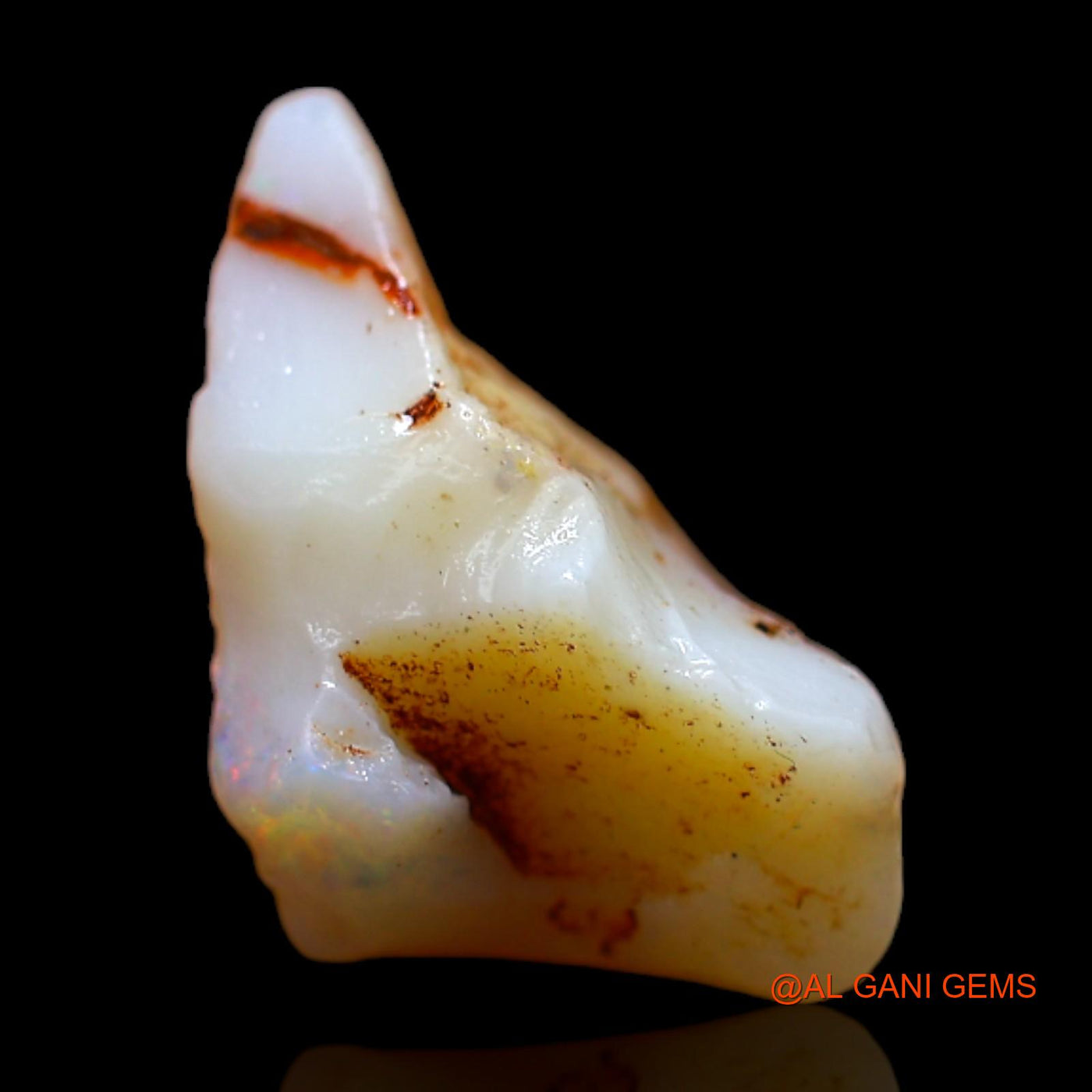4.00 Cts Natural Australian Fire Opal Loose Gemstone Fancy Rough 16x9x8 mm RB-695