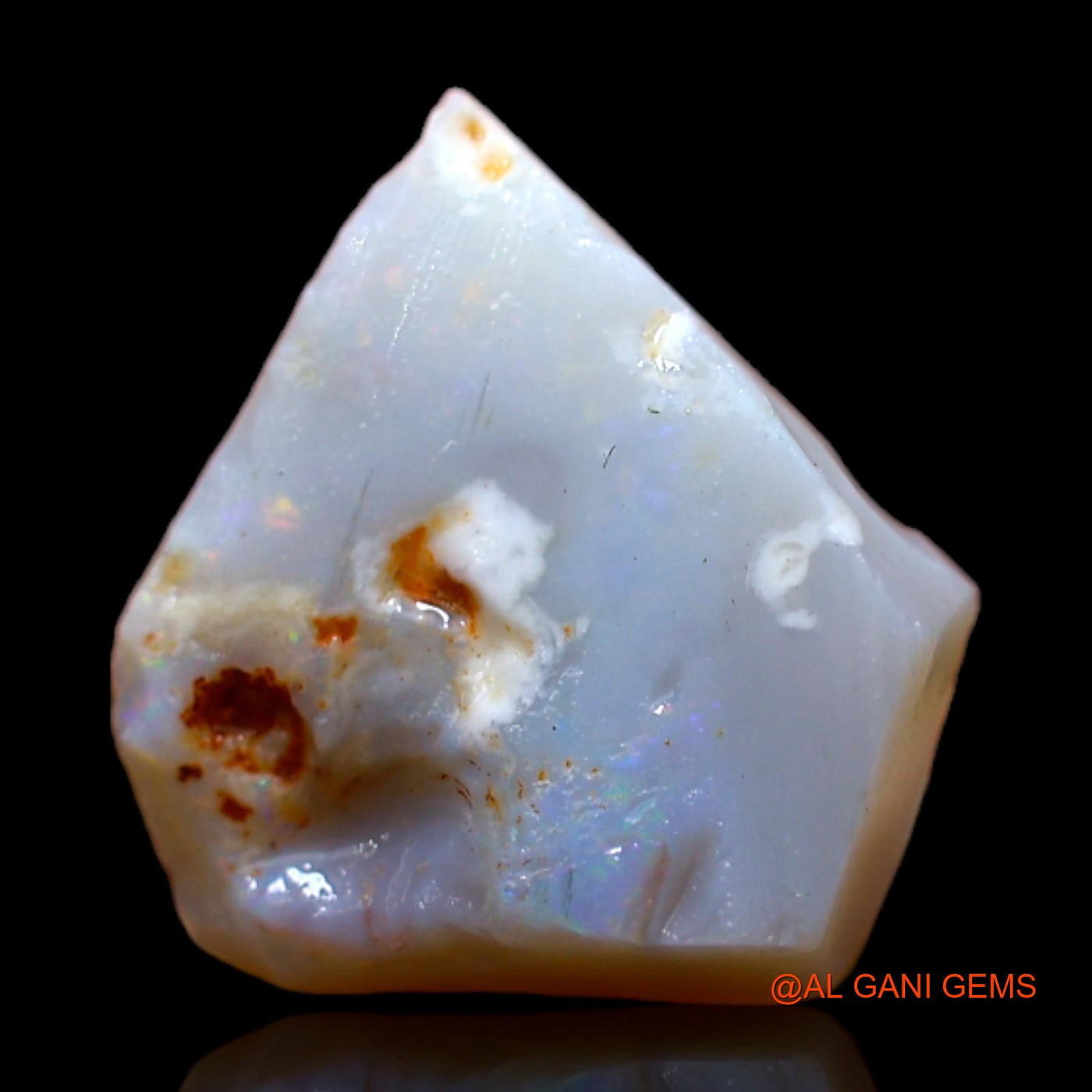 4.00 Cts Unheated Australian Fire Opal Loose Gemstone Fancy Rough Natural 13x12x4 mm RB-697