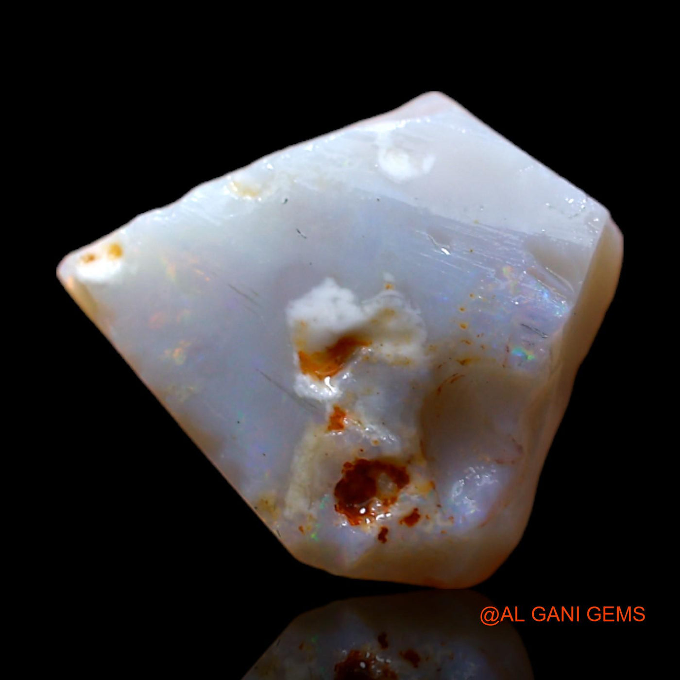 4.00 Cts Unheated Australian Fire Opal Loose Gemstone Fancy Rough Natural 13x12x4 mm RB-697