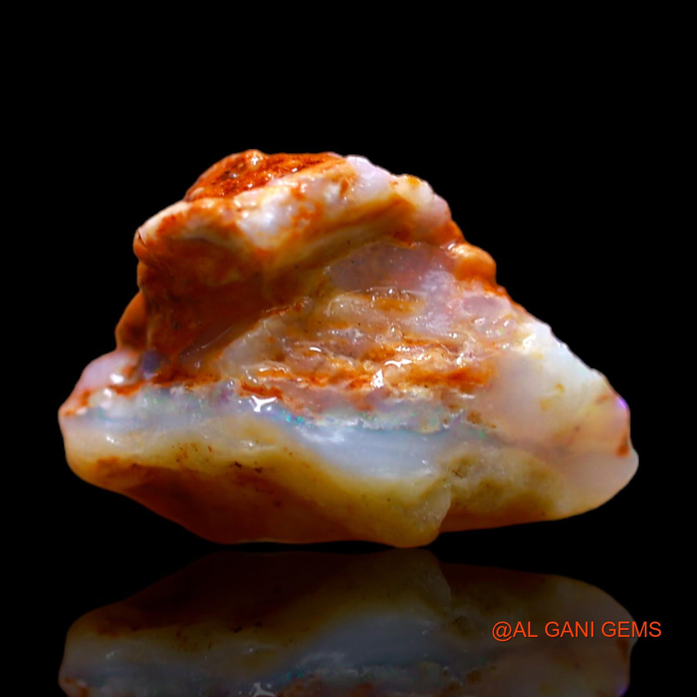 3.00 Cts Unheated Australian Fire Opal Loose Gemstone Fancy Rough Natural 14x11x7 mm RB-698