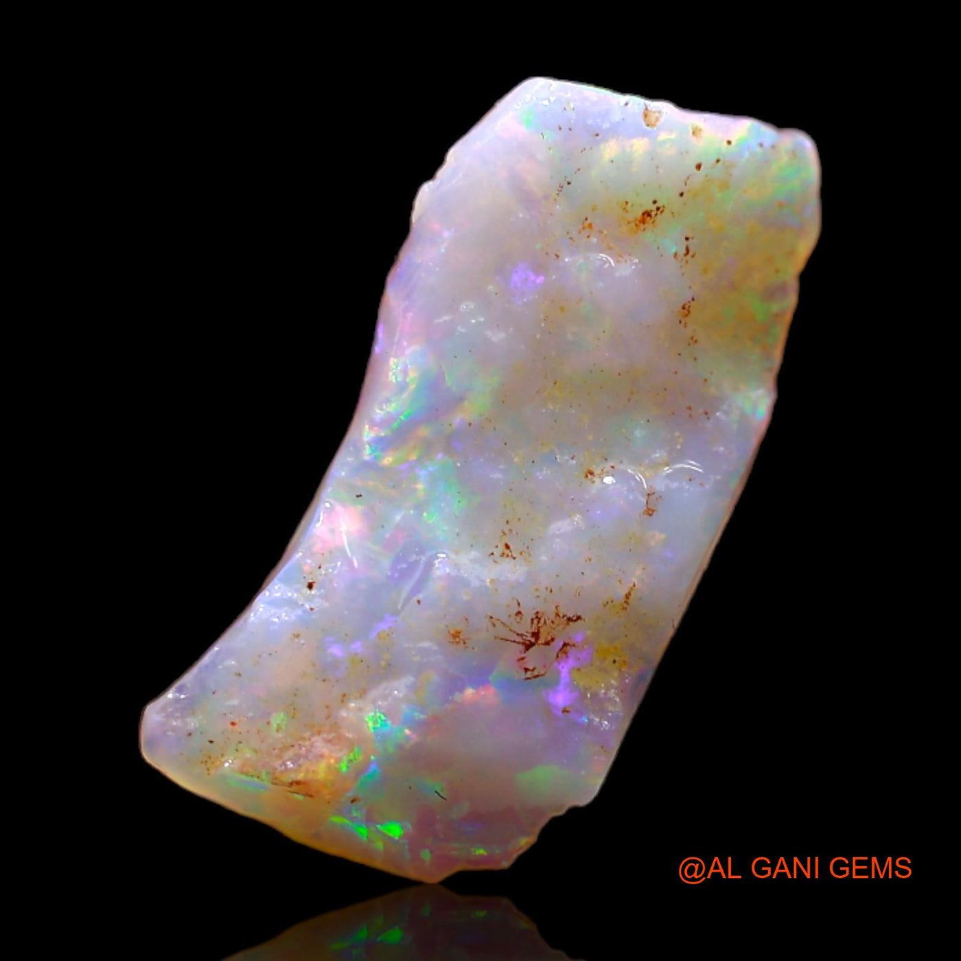 1.80 Cts Natural Australian Fire Opal Loose Gemstone Fancy Rough 16x8x2 mm RB-702