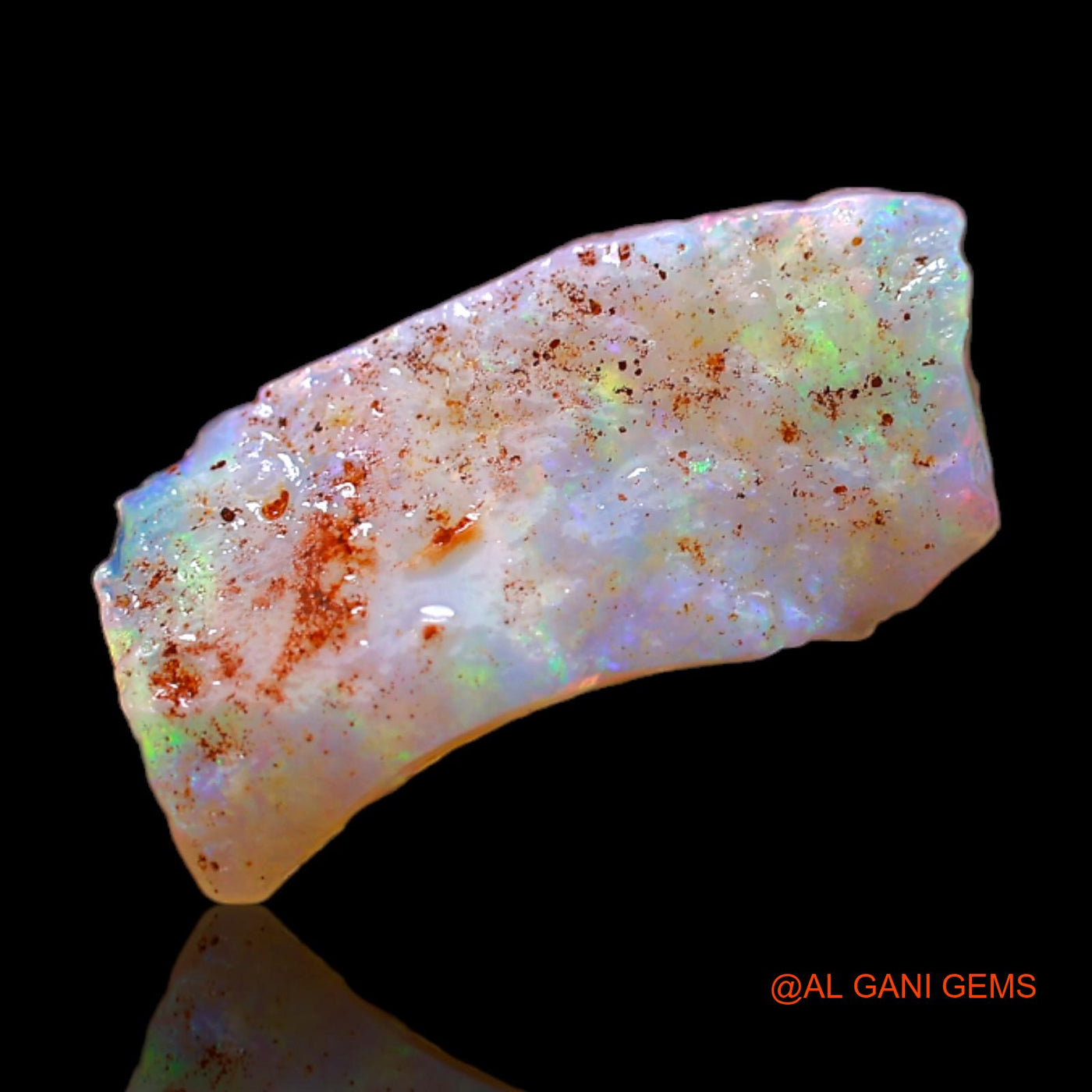 1.80 Cts Natural Australian Fire Opal Loose Gemstone Fancy Rough 16x8x2 mm RB-702