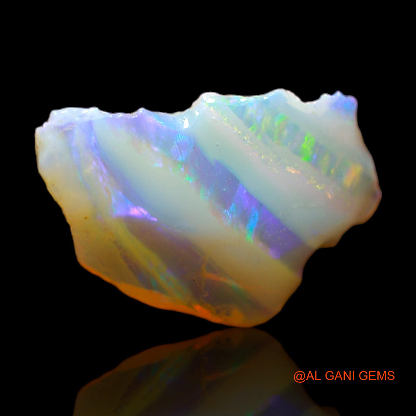 1.80 Cts Natural Australian Fire Opal Loose Gemstone Fancy Rough 14x9x3 mm RB-703