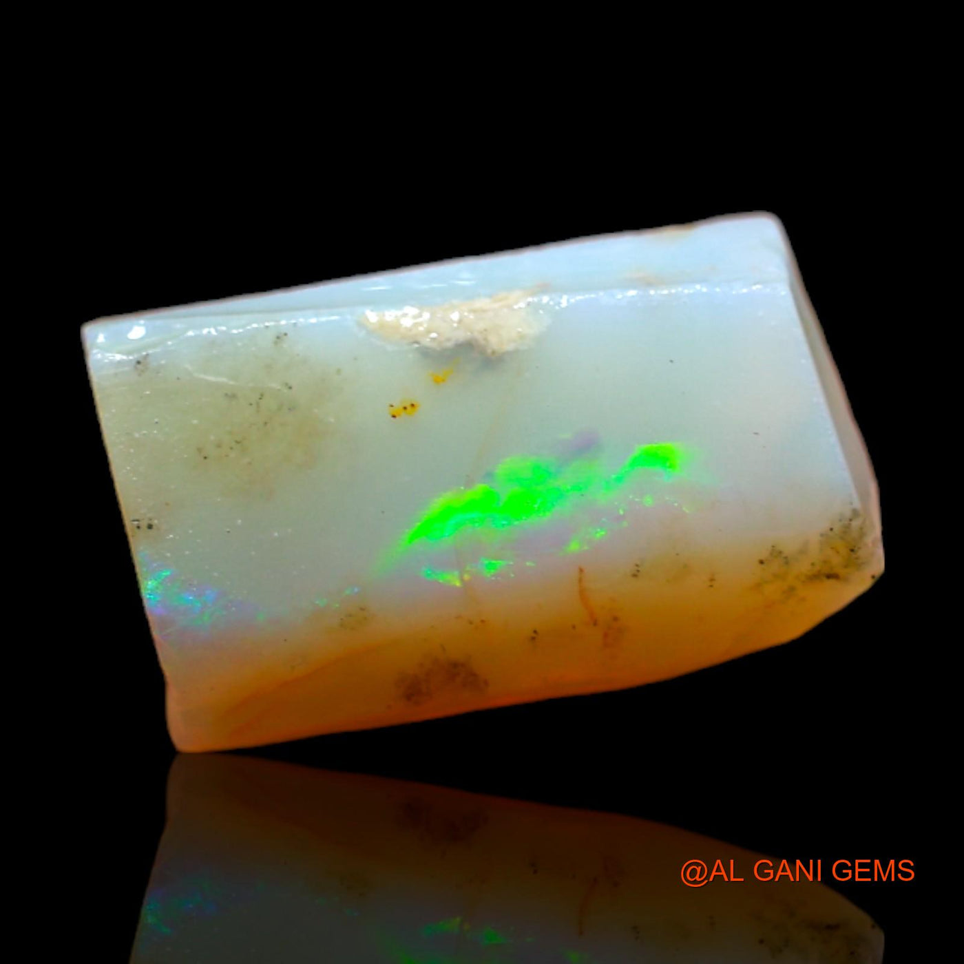 Natural Fire Opal Gemstone 3.00 Cts Loose Fancy Rough From Australia 13x7x4 mm RB-704