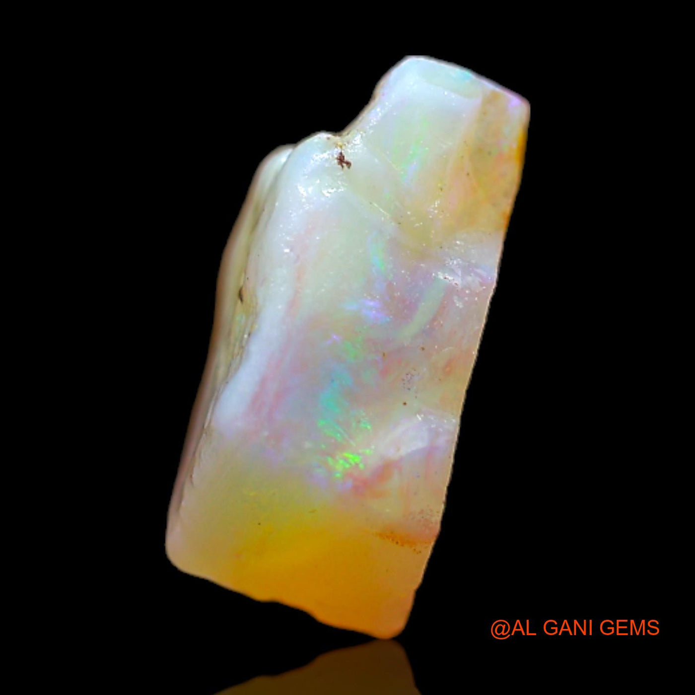 Natural Fire Opal Gemstone 3.00 Cts Loose Fancy Rough From Australia 13x10x4 mm RB-705