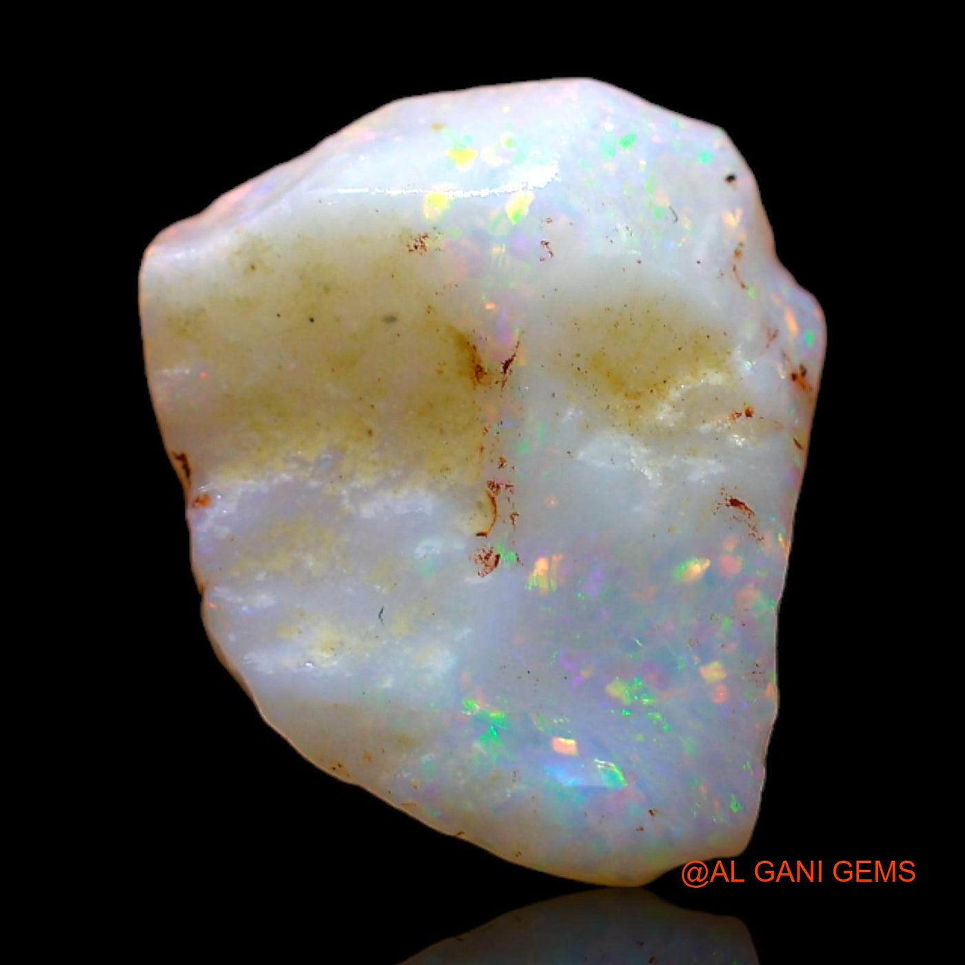 2.70 Cts Unheated Australian Fire Opal Loose Gemstone Fancy Rough Natural 13x11x3 mm RB-709
