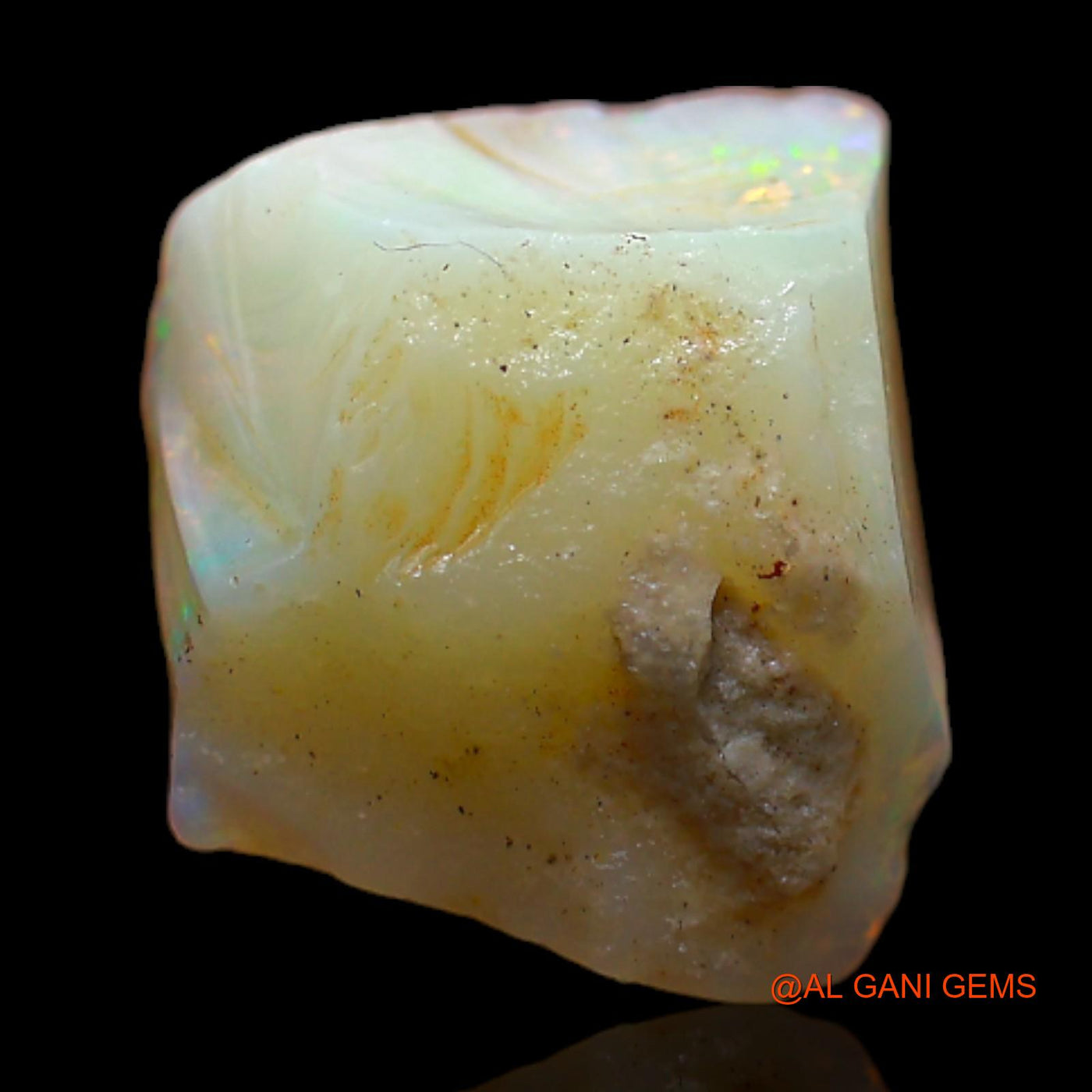 3.30 Cts Unheated Australian Fire Opal Loose Gemstone Fancy Rough Natural 12x10x5 mm RB-729