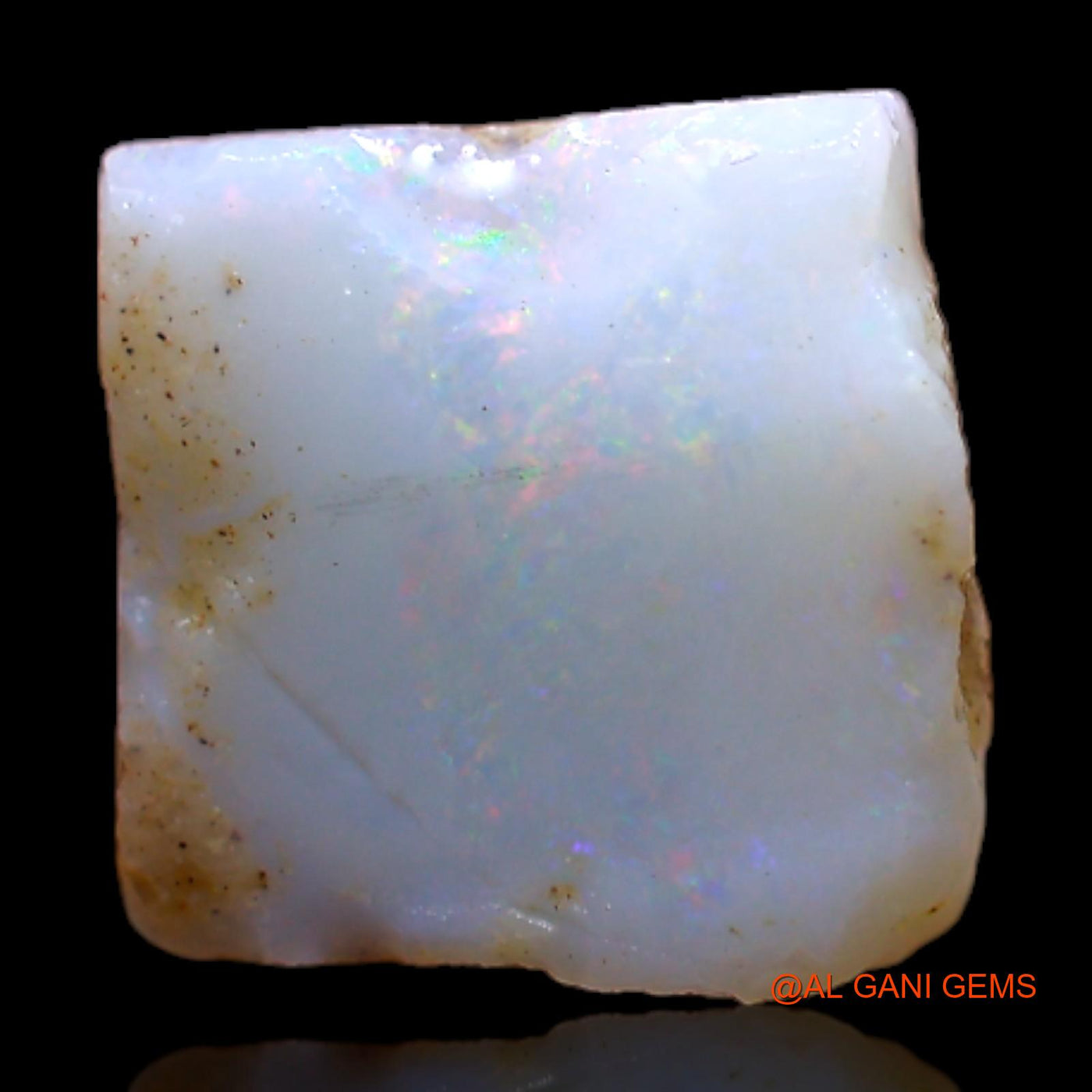 3.00 Cts Natural Australian Fire Opal Loose Gemstone Fancy Rough 10x10x3 mm RB-731
