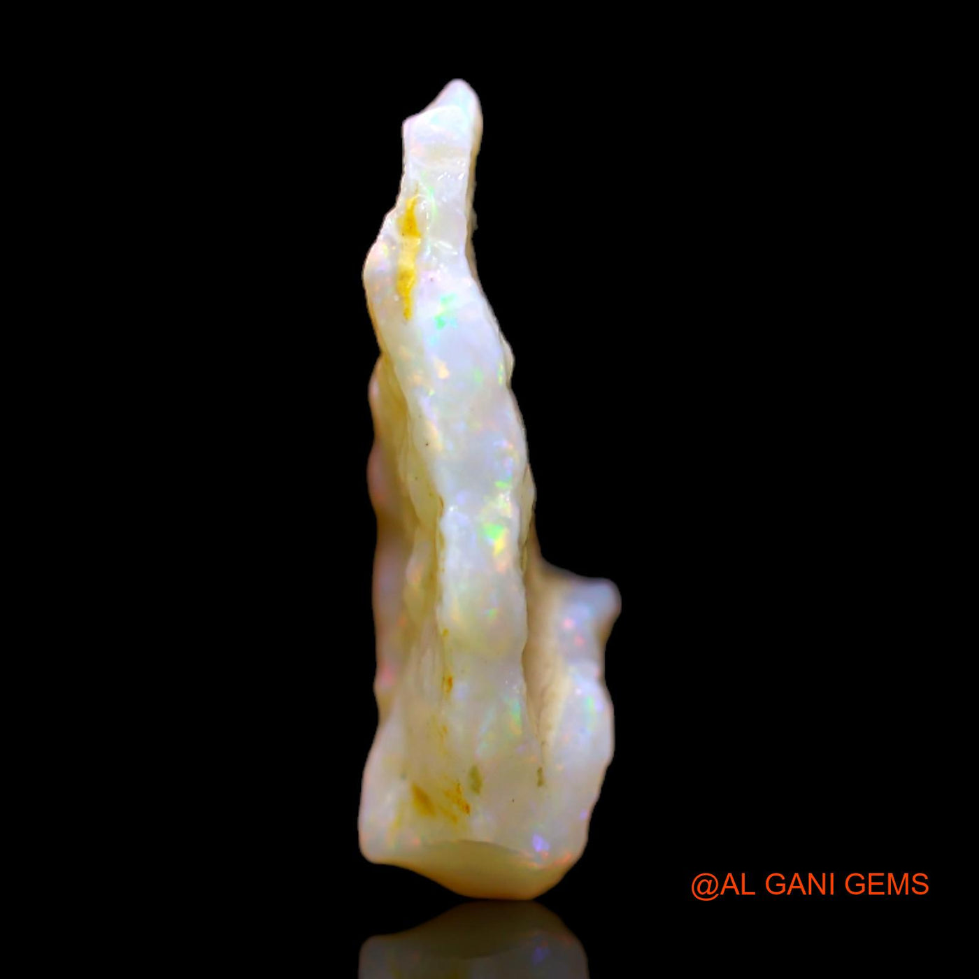 Natural Untreated Fire Opal Loose Gemstone Fancy Rough From Australia 2.40 Cts 15x9x5 mm RB-732