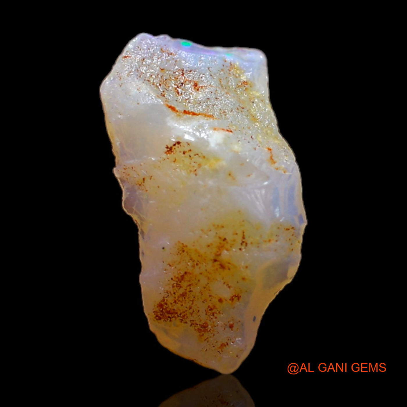2.00 Cts Unheated Australian Fire Opal Loose Gemstone Fancy Rough Natural 15x7x6 mm RB-735