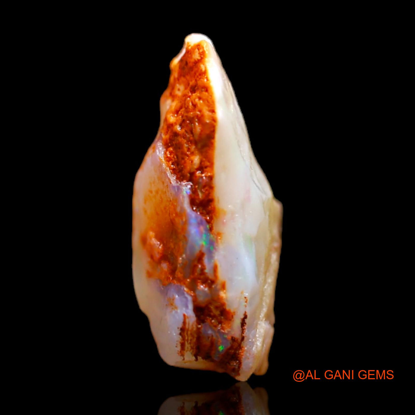 3.00 Cts Natural Australian Fire Opal Loose Gemstone Fancy Rough 13x9x6 mm RB-736