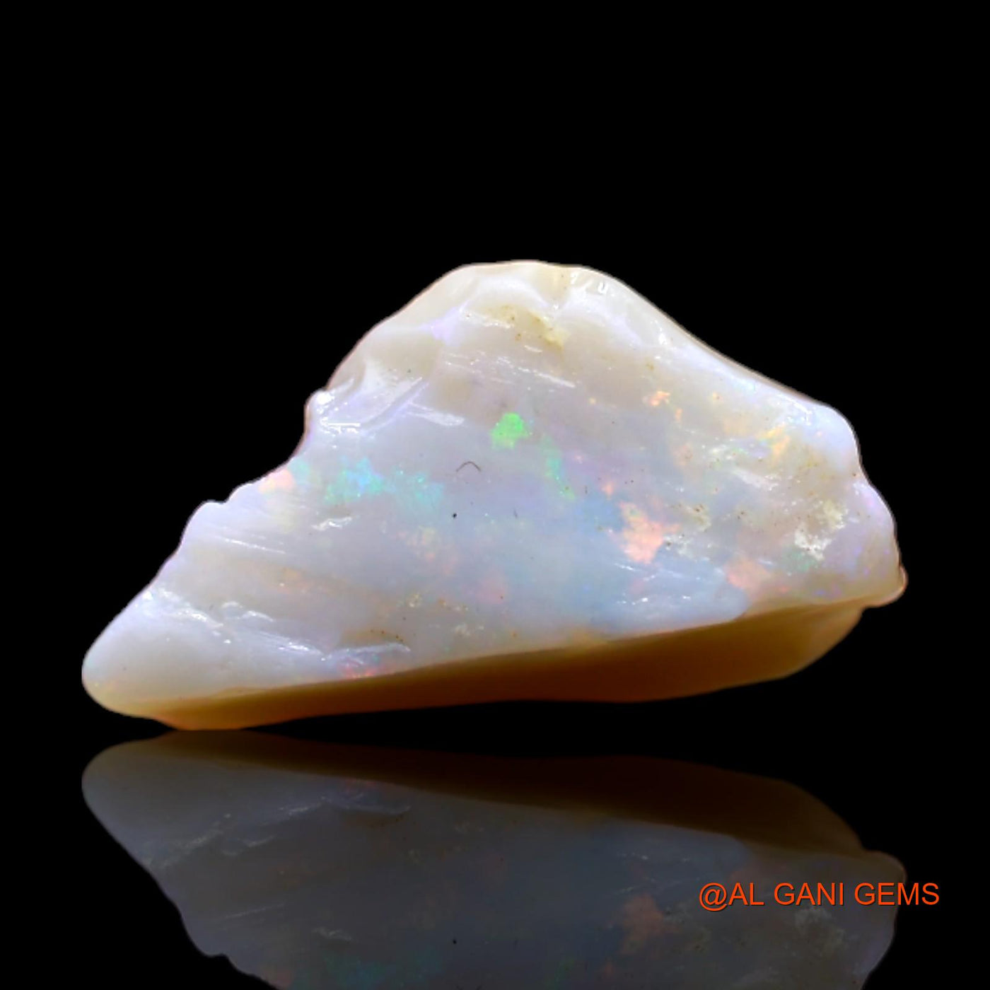 Natural Fire Opal Gemstone 1.80 Cts Loose Fancy Rough From Australia 14x7x5 mm RB-737