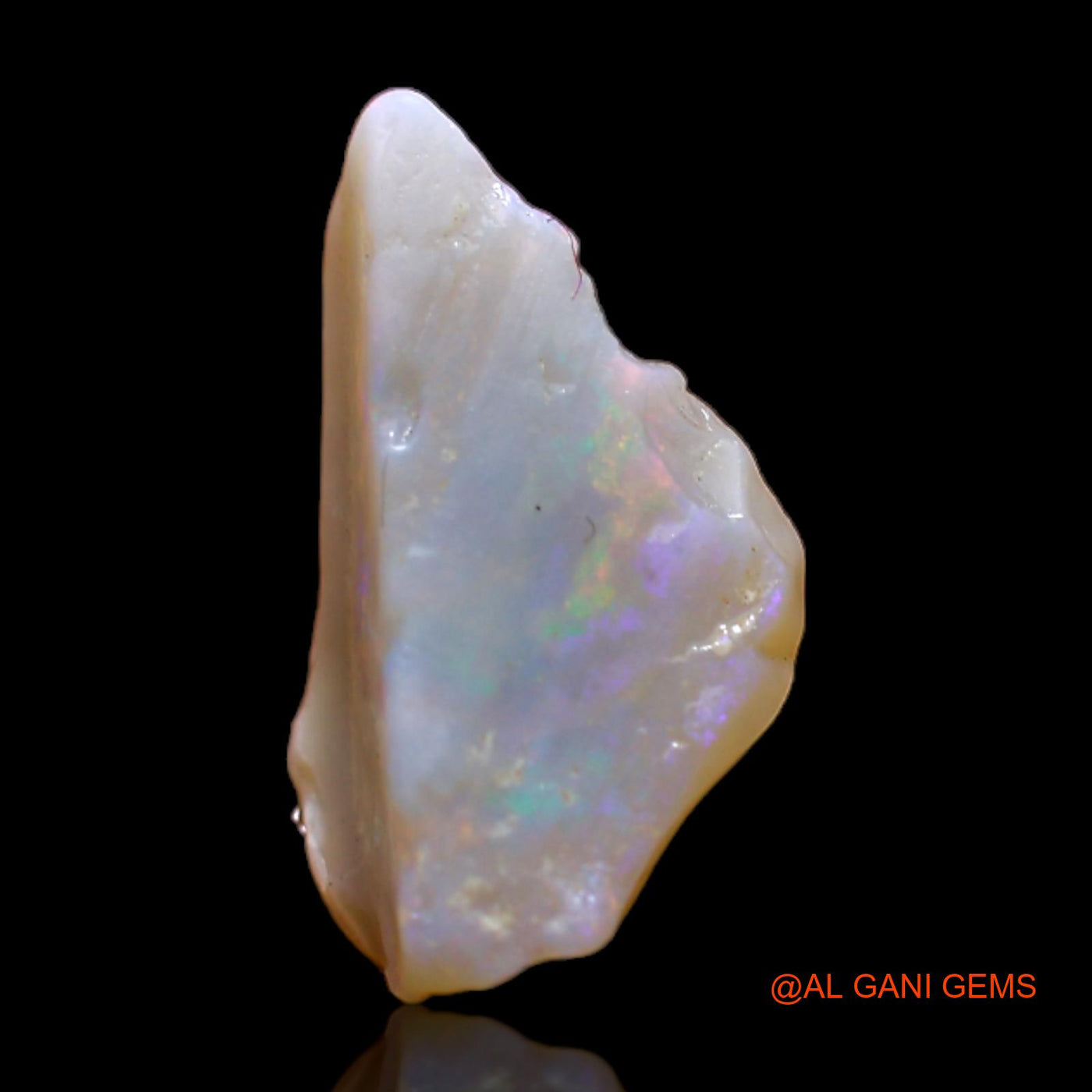 Natural Fire Opal Gemstone 1.80 Cts Loose Fancy Rough From Australia 14x7x5 mm RB-737