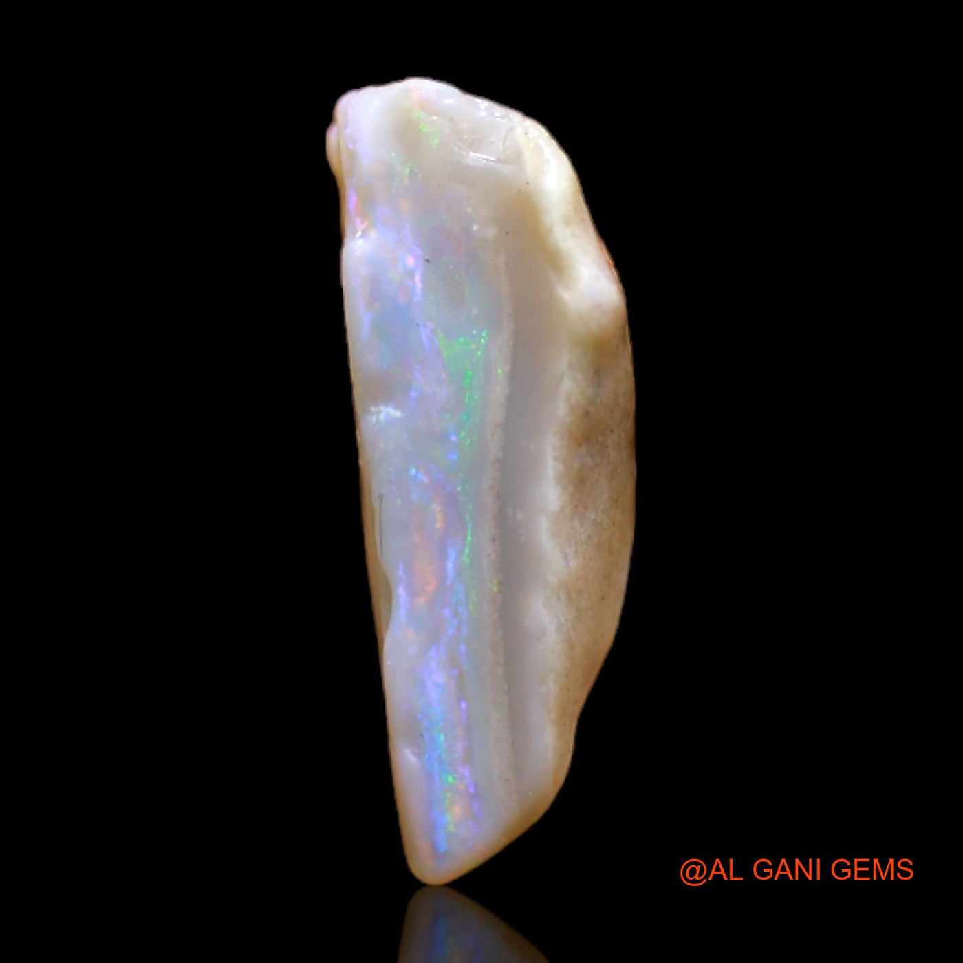 Natural Fire Opal Gemstone 1.80 Cts Loose Fancy Rough From Australia 14x7x5 mm RB-737