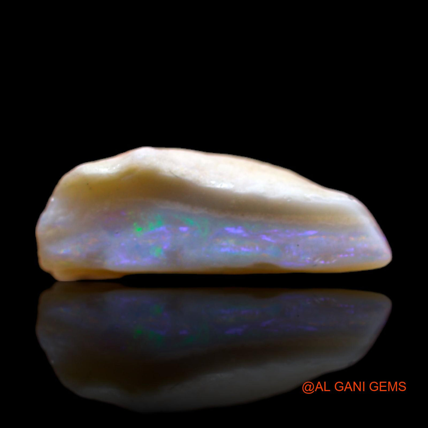 Natural Fire Opal Gemstone 1.80 Cts Loose Fancy Rough From Australia 14x7x5 mm RB-737