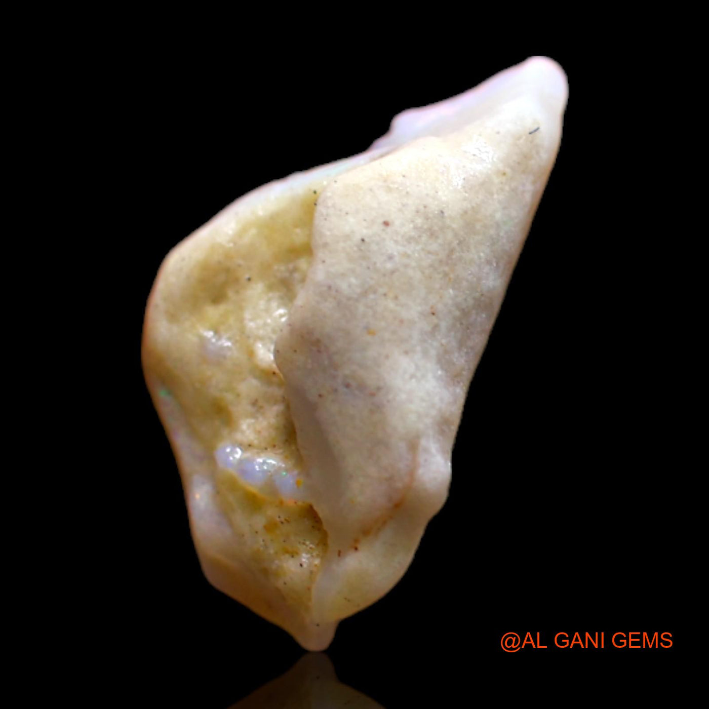 Natural Fire Opal Gemstone 1.80 Cts Loose Fancy Rough From Australia 14x7x5 mm RB-737