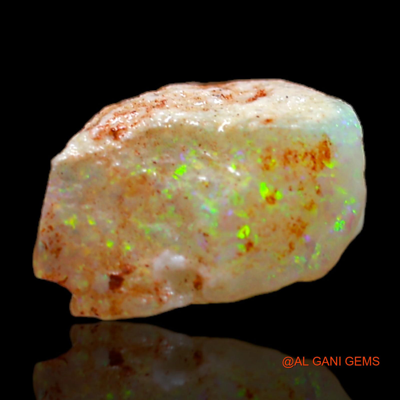 Natural Fire Opal Gemstone 3.00 Cts Loose Fancy Rough From Australia 13x8x6 mm RB-739