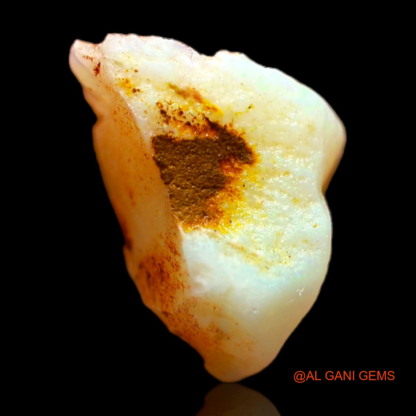 Natural Fire Opal Gemstone 3.00 Cts Loose Fancy Rough From Australia 13x8x6 mm RB-739
