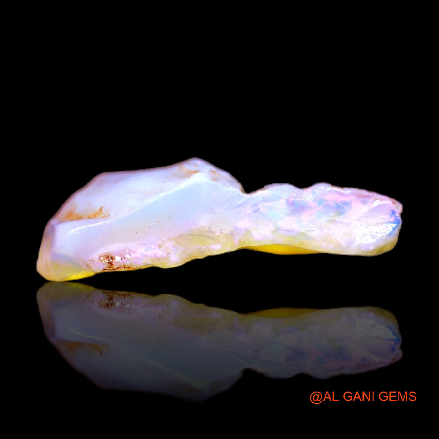 Natural Untreated Fire Opal Loose Gemstone Fancy Rough From Australia 2.30 Cts 13x9x4 mm RB-740