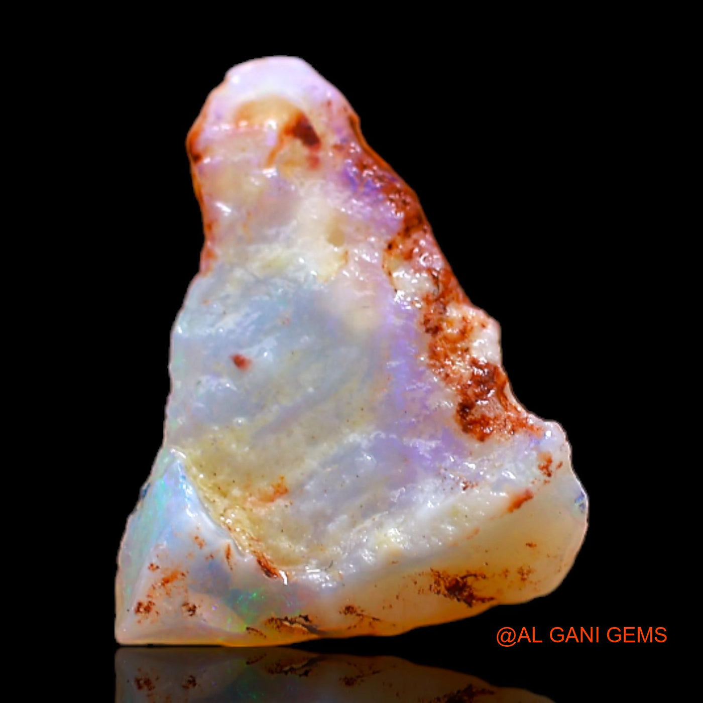 Natural Untreated Fire Opal Loose Gemstone Fancy Rough From Australia 1.80 Cts 13x10x4 mm RB-749